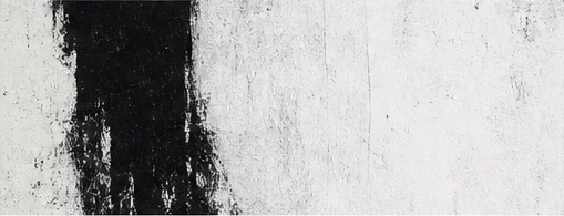 Generated concept image: a broad black brushstroke on a pale textured background.